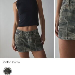 BDG Camo Mini Skirt